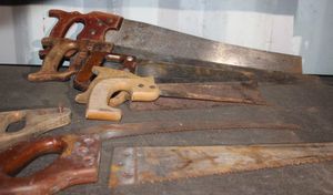 lot 34 image: Lot of Various Sizes and Types of Hand Saws