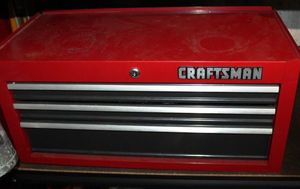 lot 38 image: Three Drawer Craftsman Toolbox With Key included