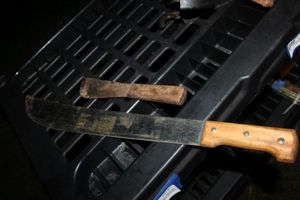 lot 71 image: Large and Small Machetes