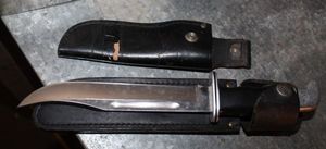 lot 124 image: Very Nice Buck 120 Knife in Sheath and extra smaller Sheath