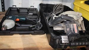 lot 127 image: Black and Decker Electric Drill and Porter Cable Saw