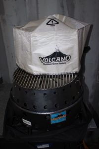 lot 148 image: Lightly Used Volcano Outdoor Oven System with Storage Carry Bag