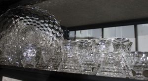 lot 96 image: Fifteen Pieces of Colony Glass Whitehall Pattern Clear Glass.