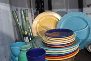 lot 97 image: 20 Pieces of Fiesta ware and replicas dishes