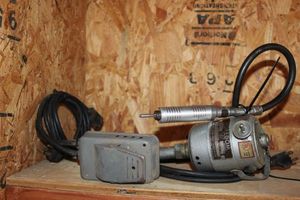 lot 179 image: Foredoom Flex Shaft rotary Tool with Foot Pedal control add on plug