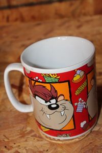 lot 229 image: 1994 Large Tazmania Devil Mug and Coaster