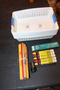 lot 233 image: Generous Quantity of Carpentry Pencils, Metal Marking Crayons and More