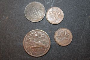 lot 278 image: Vintage Mexican and Canadian Coins, See Photos for Dates