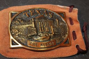 lot 281 image: Texas Alamo Belt Buckle, Unused