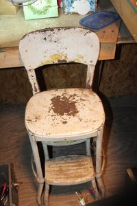 lot 308 image: Vintage Stool