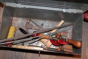 lot 311 image: Metal Box and Contents