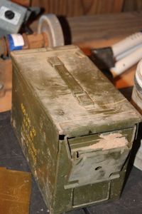 lot 319 image: Metal Ammo Box