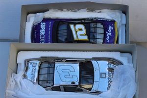 lot 76 image: Two Collectable Die Cast Cars Dale Earnhardt SR ARC #3 GM Goodwrench 75th Win 2000 Monte Carlo&nbsp and Kerry Earnhardt #12 Limited Edition Stock Car Action 2002