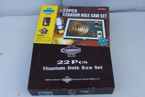 lot 96 image: Cummings titanium hole saw and more