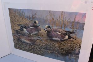 lot 104 image: American Widgeons Print by Jim Foote, Autographed and numbered