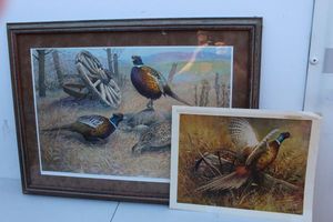 lot 121 image: Lithograph Autographed and numbered and Framed Print Autographed and numbered