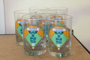 lot 141 image: Nolan Ryan 300 Wins Set of 6 Glasses
