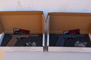 lot 124 image: Polymer 80 Lower 45 pistol frames (Bid is times the quantity)