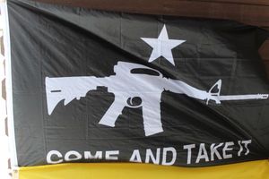 lot 167 image: Come and Take It Flag Approximately 3ftx5ft