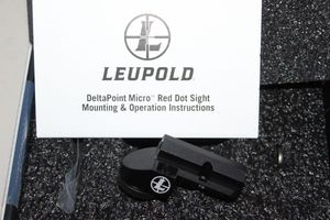 lot 215 image: Leupold Deltapoint micro red dot Gun sight