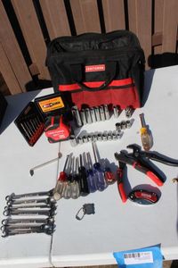 lot 223 image: Misc. Craftsman Tools and Tool bag, see photos