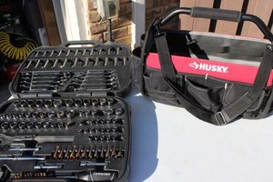 lot 225 image: Husky Tool bag with Contents and tool set as shown