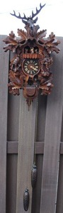 lot 12 image: Large Hunter Cuckoo Clock 1960 West Germany