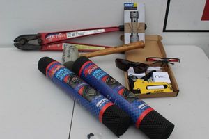 lot 274 image: 24 Bolt Cutter, Staple Gun, and More, See Photos