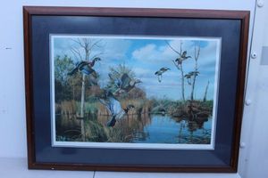 lot 333 image: Framed Artwork Signed Maass and numbered Approx 35x26