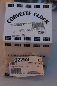 lot 348 image: Corvette Clock SIP