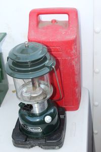 lot 370 image: Coleman Lantern in Storage Container... Excellent Condition