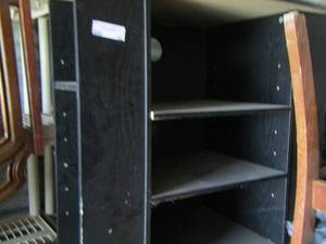 lot 52 image: black small entertainment TV stand