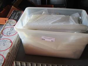 lot 93 image: painters plastic to protect floors - 810 poly bags