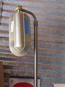 lot 105 image: GOLD FLOOR LAMP 42 ht x 11 dia