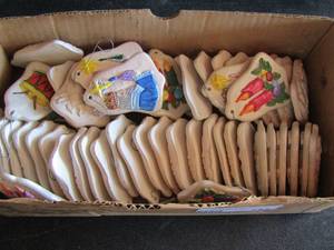lot 121 image: Christmas ornament hand made - box full