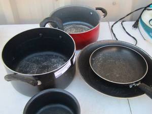 lot 124 image: cooking pots and pans
