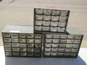 lot 152 image: bolt- nut- screw organizers qty 3