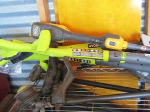 lot 178 image: large lot of ryobi lawn pieces