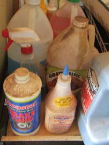 lot 189 image: cleaning chemicals plus all used