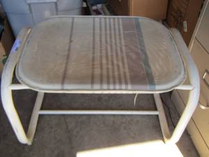 lot 231 image: patio foot stool