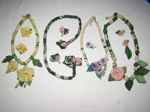 lot 165 image: Four sets of Tigrele jewelry