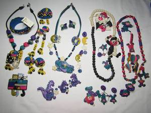 lot 177 image: Lg. assortment of Tigrele necklaces, earrings and pins