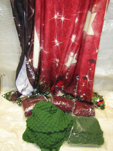 lot 190 image: Photography backgrounds and ottoman covers never been used still in bags