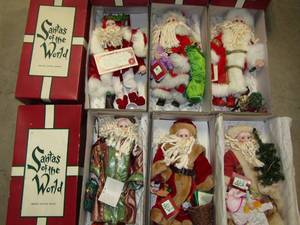 lot 219 image: Brinns Santas of the World in original boxes, six total