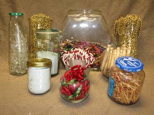lot 229 image: Assorted glassware and jars