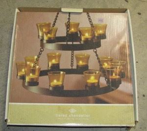 lot 234 image: Tiered candle Chandelier in original box