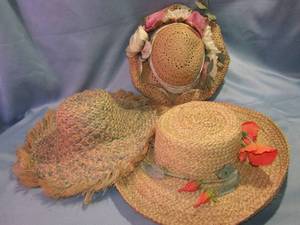lot 355 image: Whittall & Shon Ladies Straw Hats, 3 total