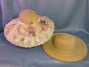 lot 357 image: Whittall & Shon and Kokin New York straw dress hats