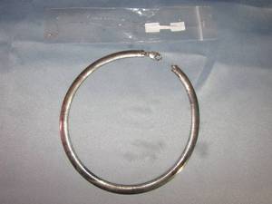 lot 396 image: 14kt white gold box chain and .925 Silver Collar Necklace
