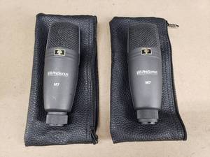 lot 46 image: Lot of 2 PreSonus M7 MKII Cardioid Condenser Microphones w Bags